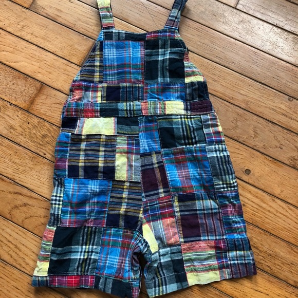 Colorful & Cute Plaid Overalls - Picture 4 of 4